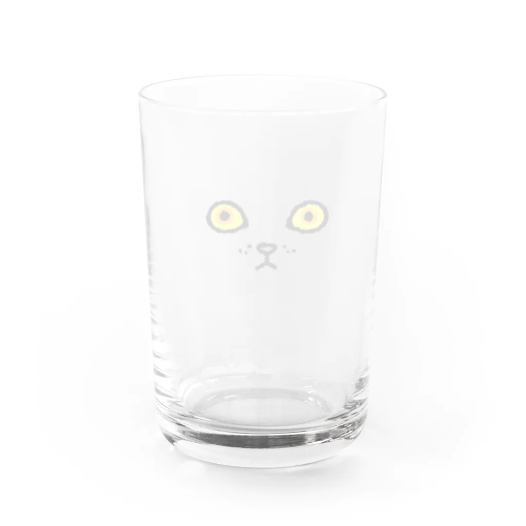 まつだあゆのすずりのねこグラス・きん Water Glass :back