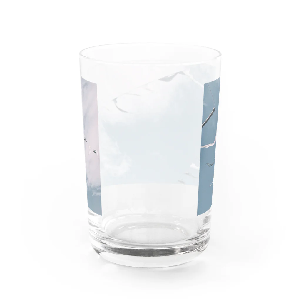 Nemutaineのｿﾗ と ｱｵ Water Glass :back