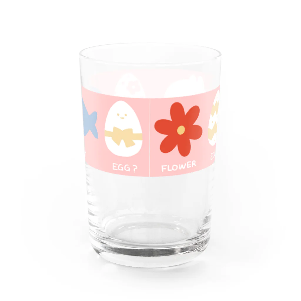 プリティしりのイースターけだまちゃん Water Glass :back