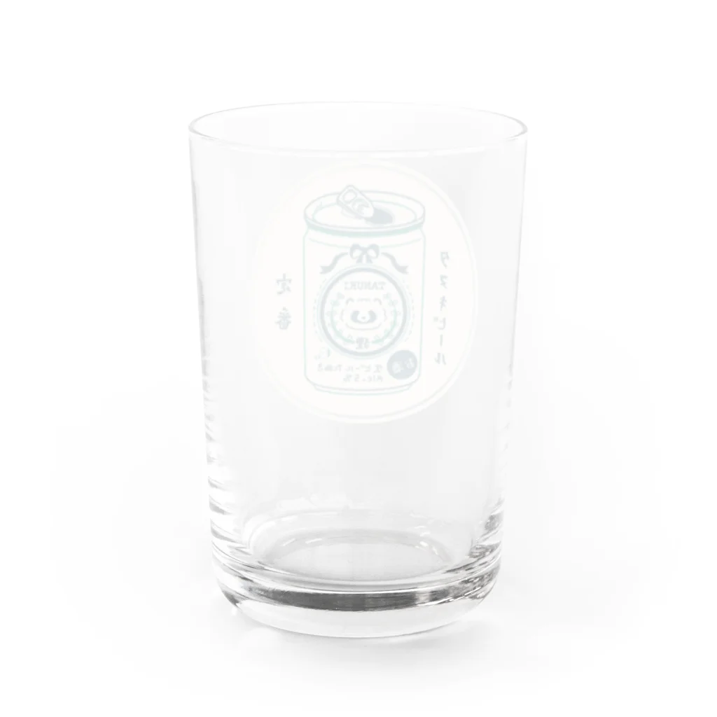 ジーナショップ(たぬき多め)の生ビールたぬき Water Glass :back