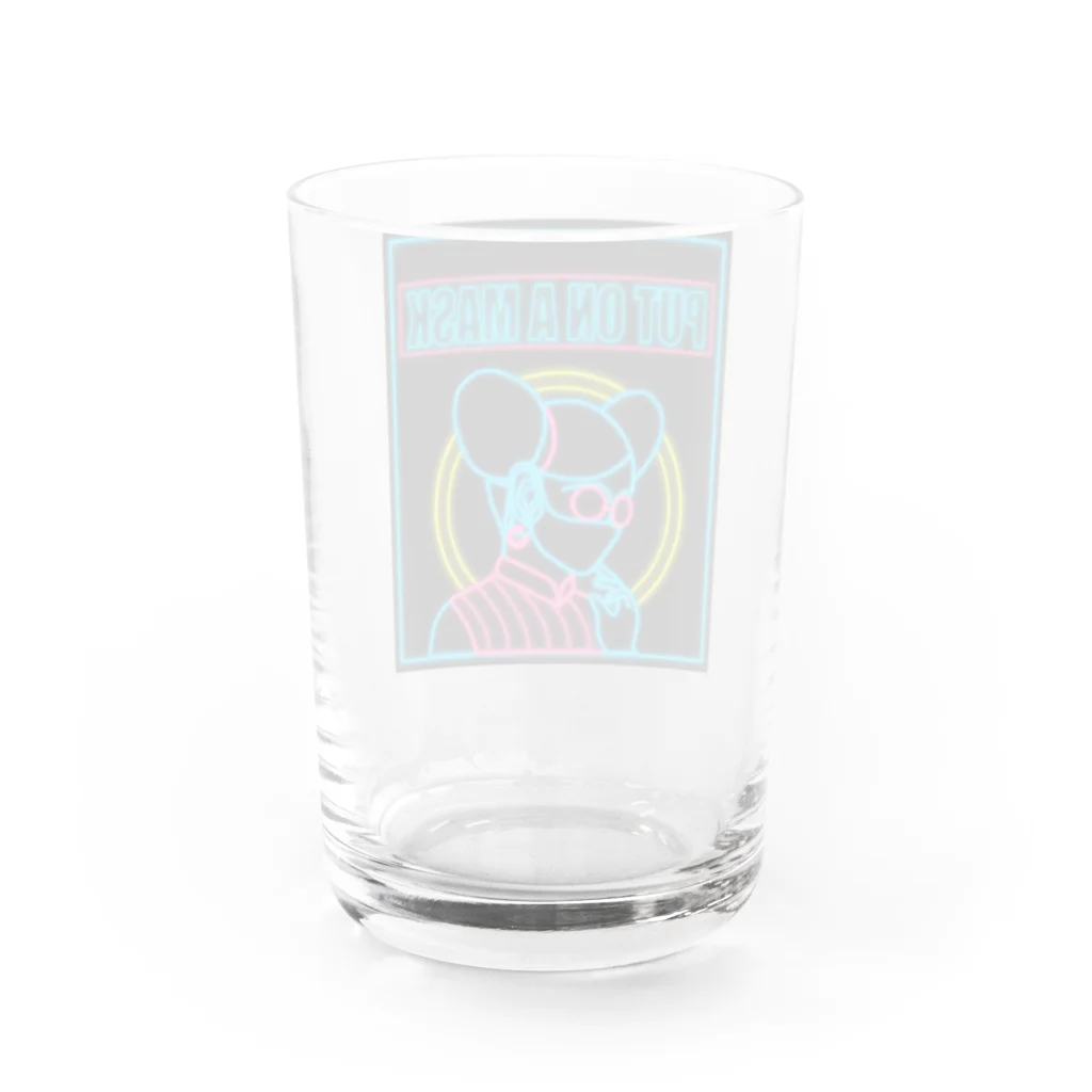 中華呪術堂（チャイナマジックホール）の【NEON】PUT ON A MASK(戴上口罩吧)  Water Glass :back