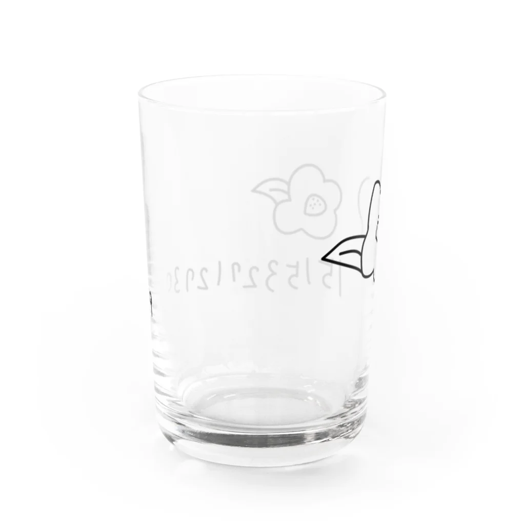 move! izuoshima（伊豆大島）のmove! izuoshima ポケベル黒 Water Glass :back