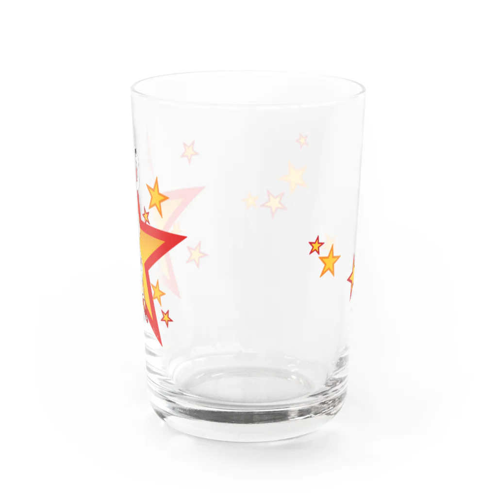 竜の工房・翔 -SUZURI SHOP-のヘビメタ？(グラス一周デザイン) Water Glass :back