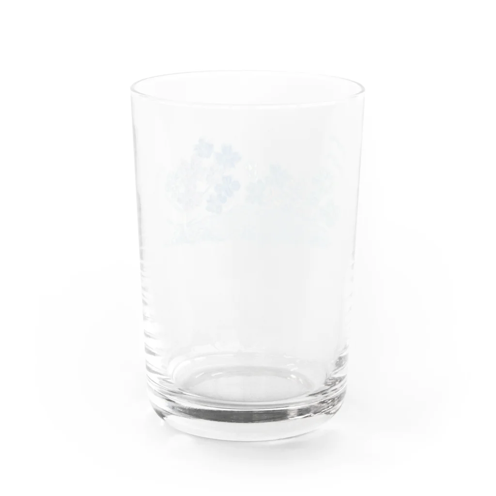 あおみの丘のはなの島 Water Glass :back