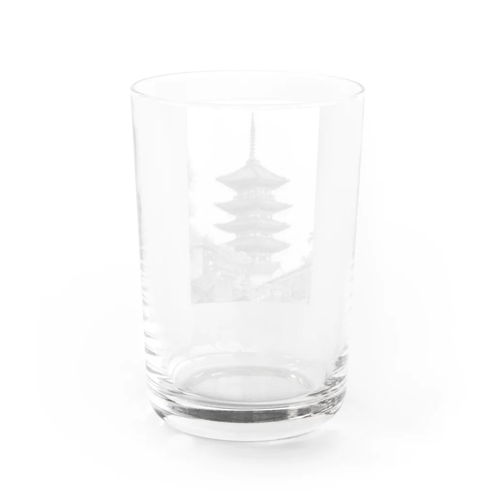 ヤマムーの八坂の塔 Water Glass :back