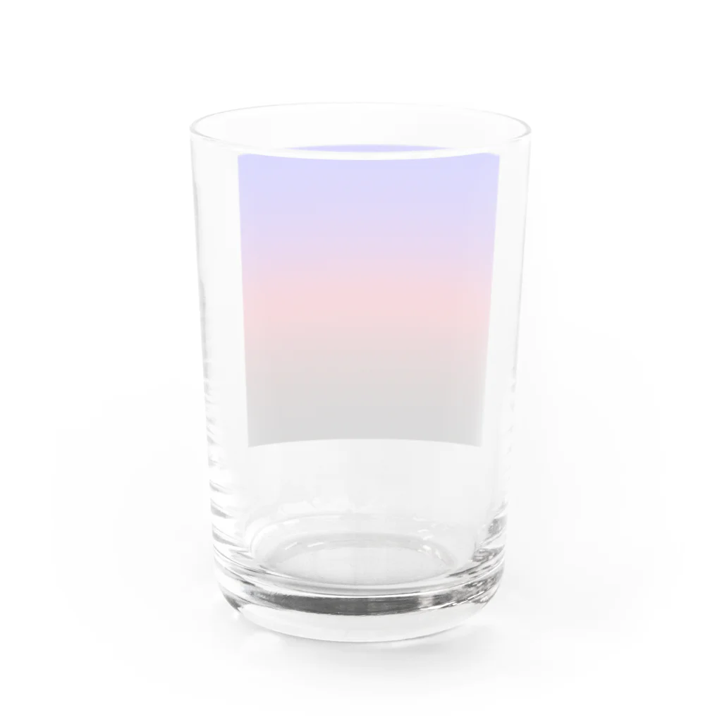 ぽぬぞぬのグラデーション　プライドフラッグ　ポリアモリ Water Glass :back