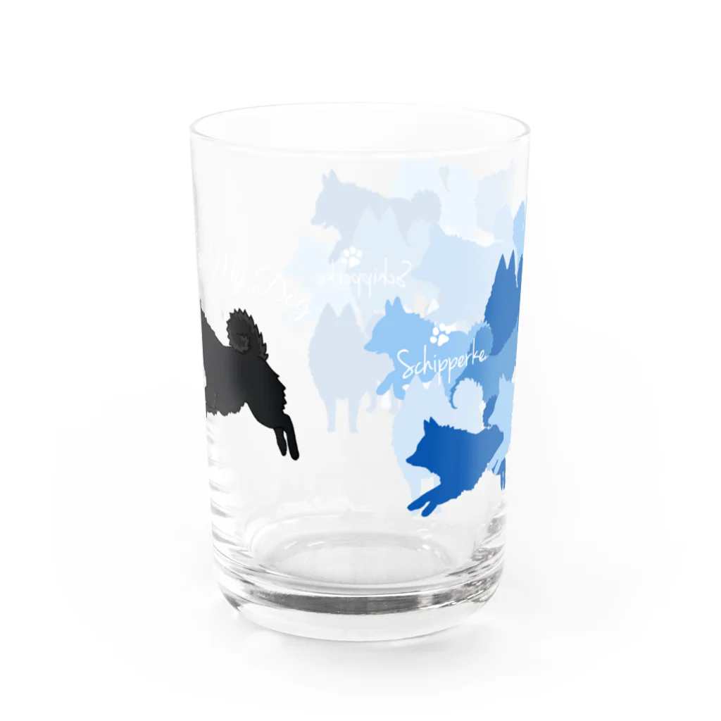 ケパ家のスキッパーキのカモフラグラス Water Glass :back