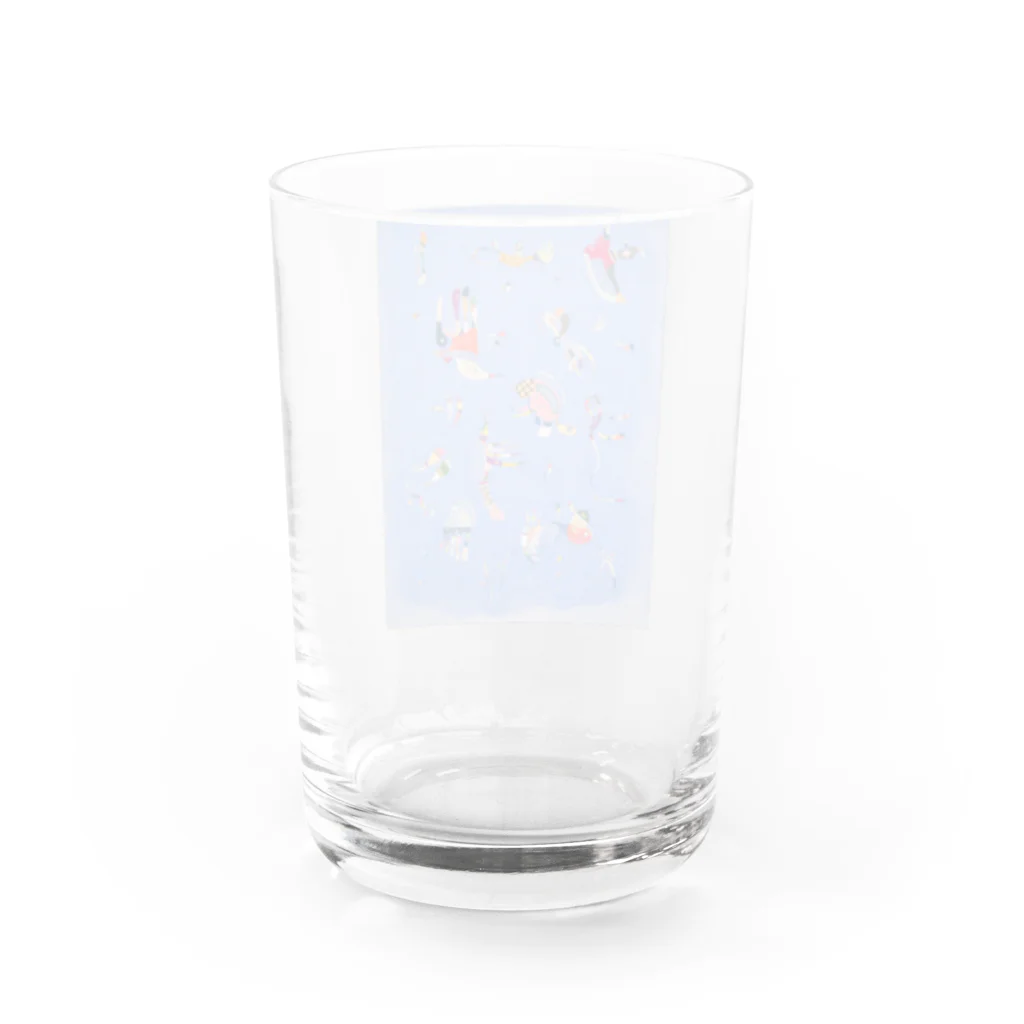 世界の絵画アートグッズのワシリー・カンディンスキー 《空の青》 Water Glass :back