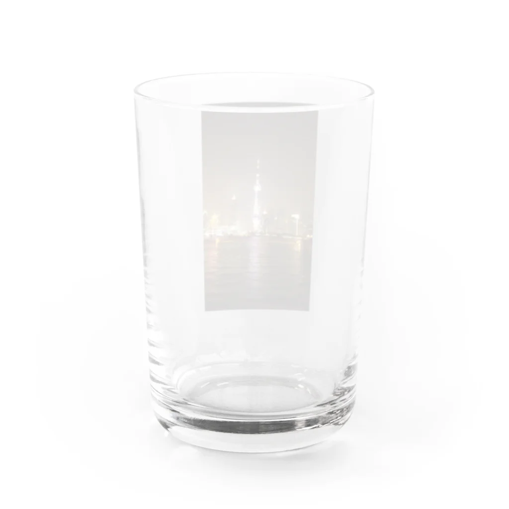 月華の夜上海 Water Glass :back