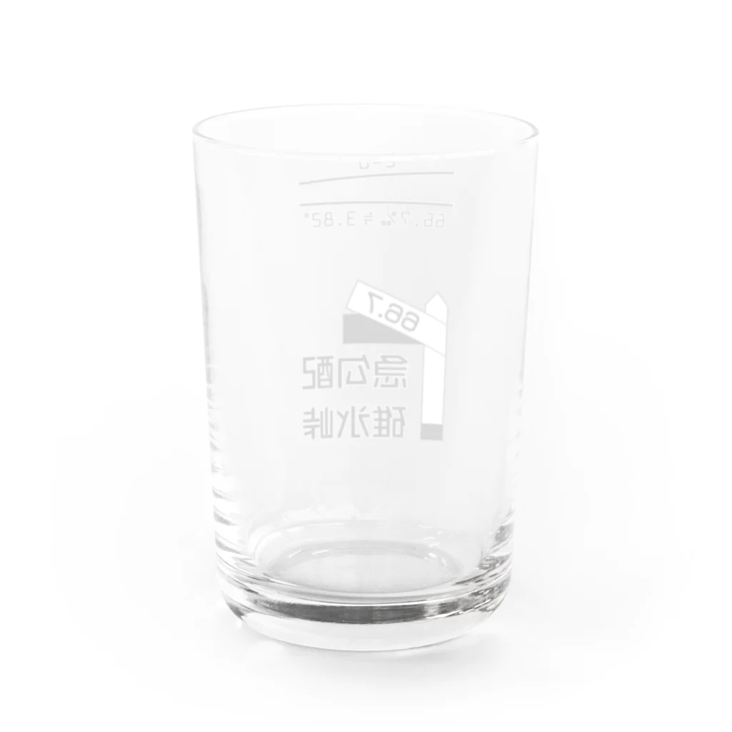 新商品PTオリジナルショップの勾配66.7‰ Water Glass :back