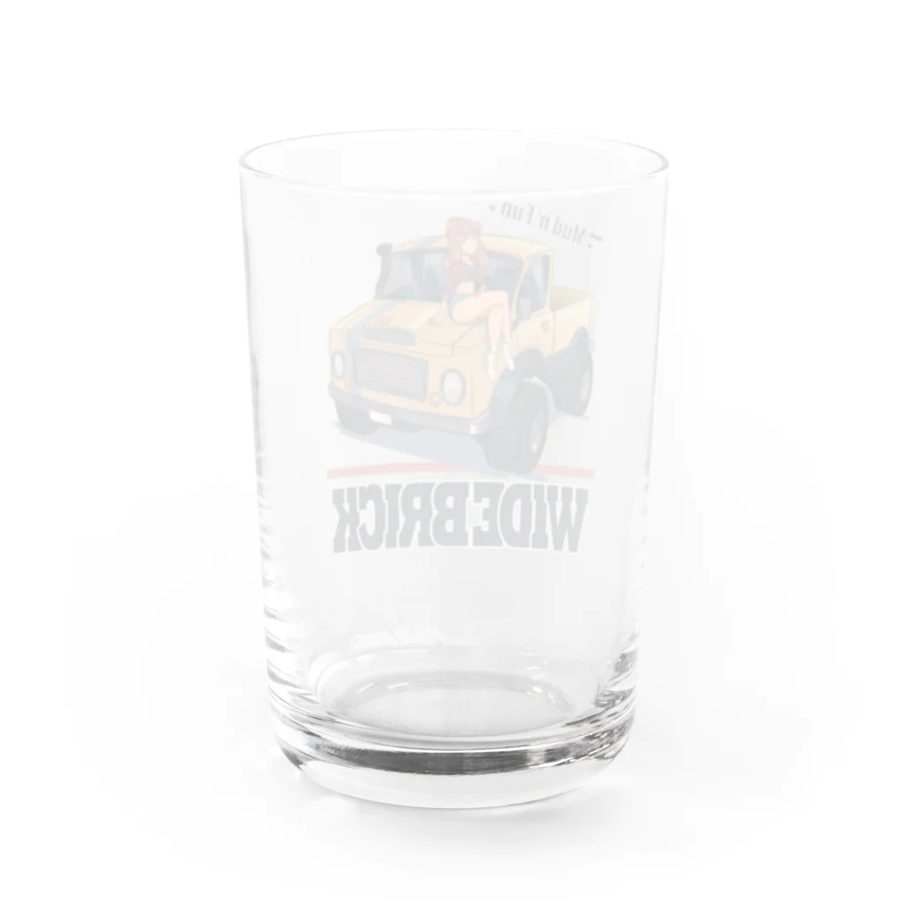 nidan-illustrationの"WIDE BRICK" Water Glass :back