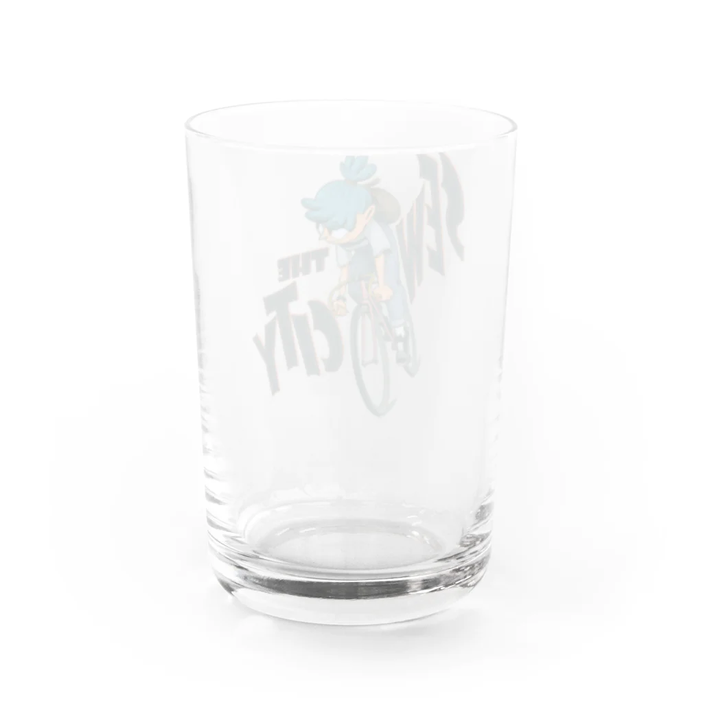 nidan-illustrationの"SEW the CITY" Water Glass :back