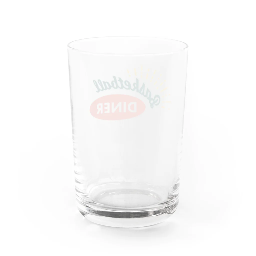 Basketball DinerのBasketball Diner ロゴ Water Glass :back