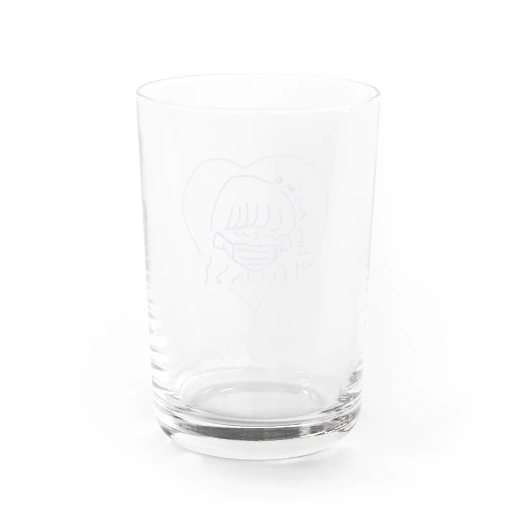 gdgdのmaskgirl Water Glass :back