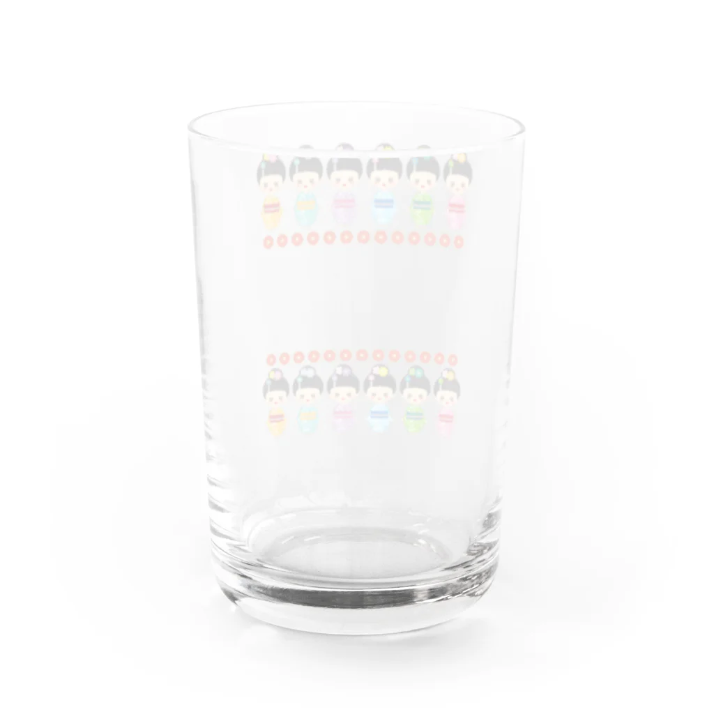 itisgoingwellの着物おなご Water Glass :back