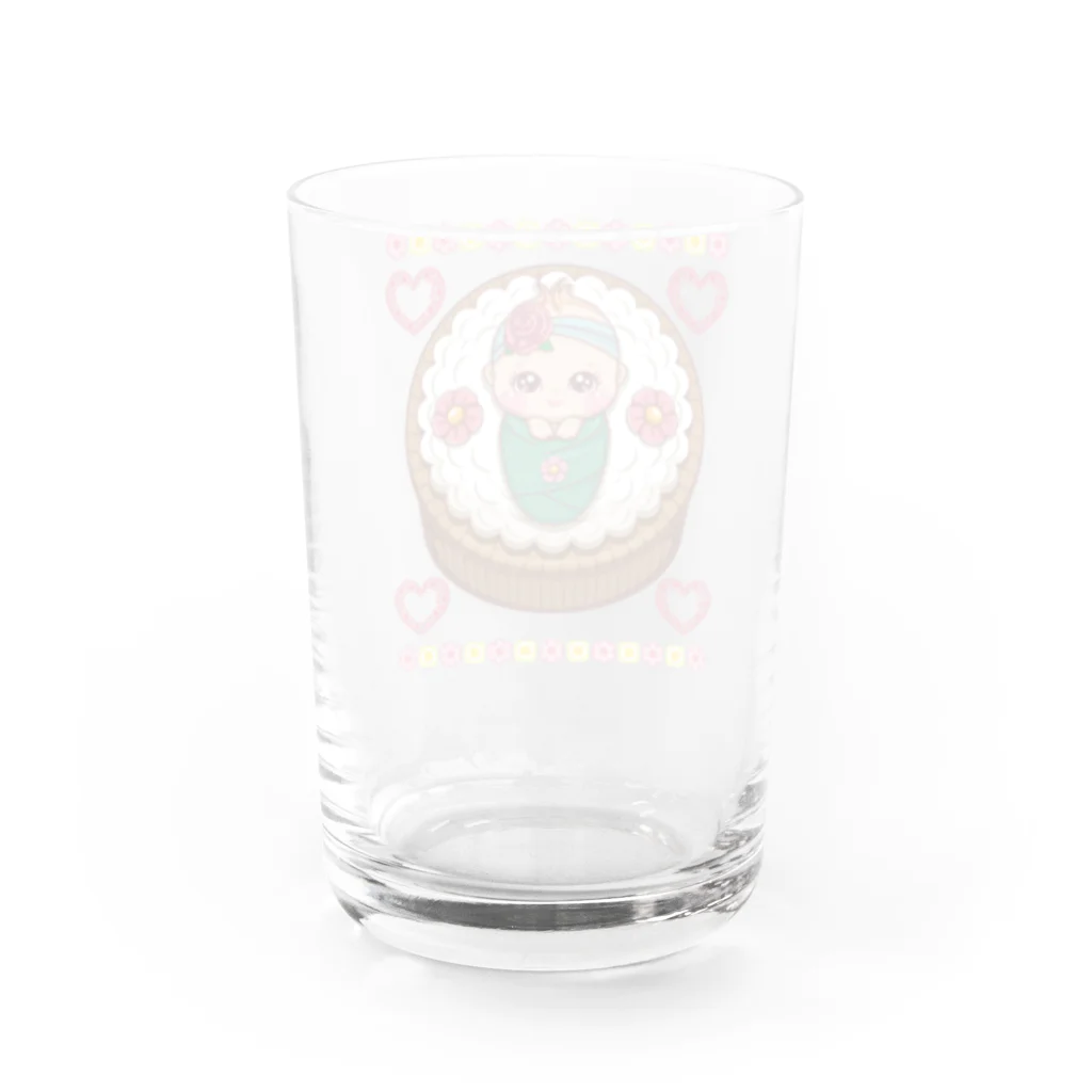 itisgoingwellのキュート赤子 Water Glass :back