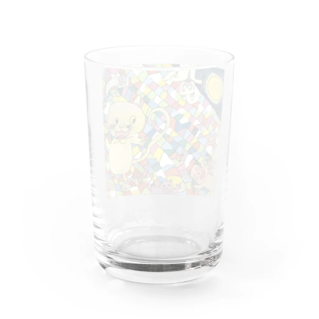 楽しい屋根の上の楽しい屋根の上 Water Glass :back