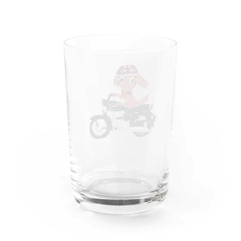 Thee moegi's Design Laboのわんこ・クラシカルバイク Water Glass :back
