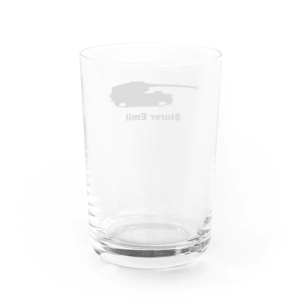 puikkoの自走砲　シュトゥーラー・エミール（黒） Water Glass :back