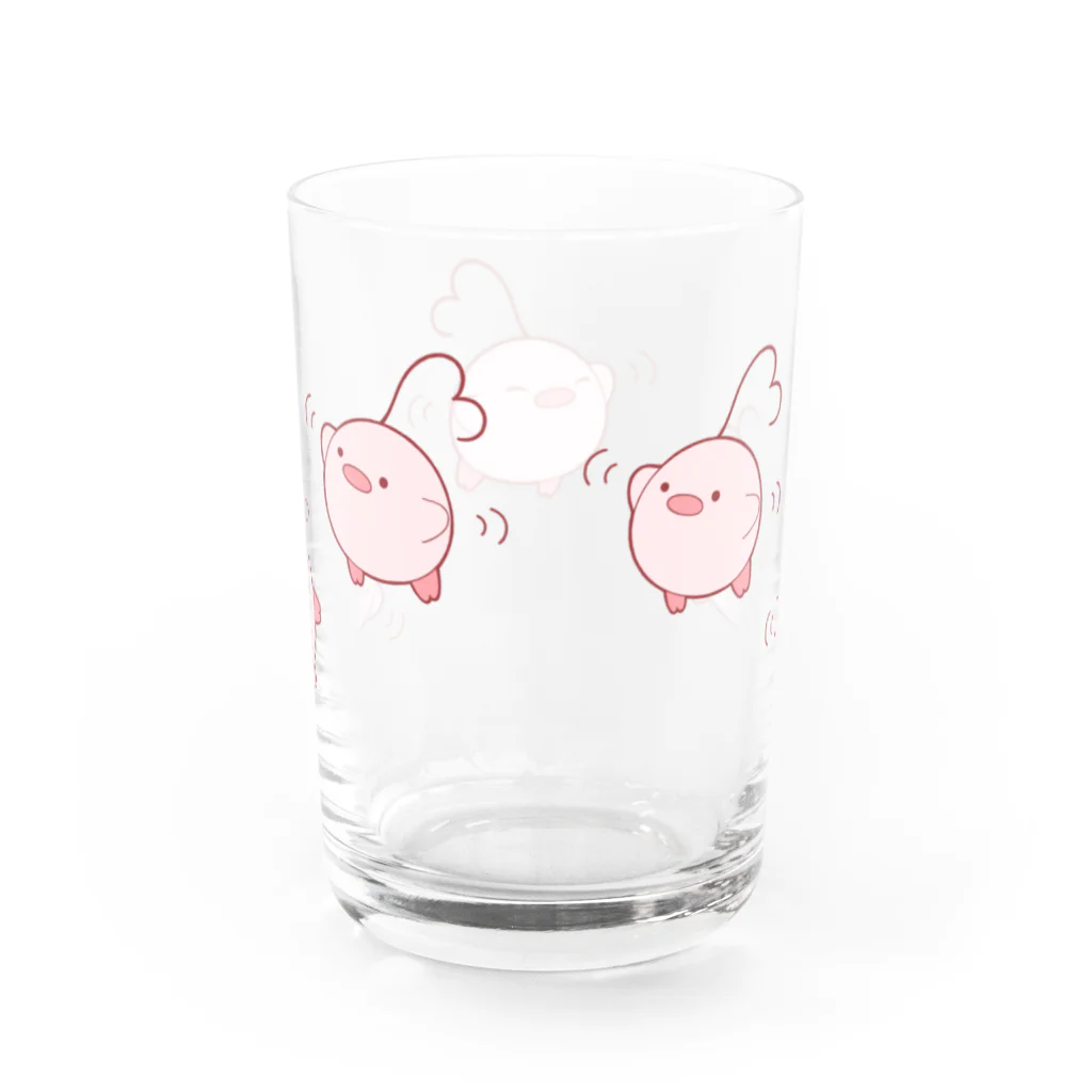 かーこのはーとり(ぴよぴよ) Water Glass :back