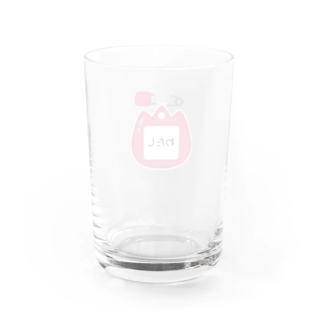 イラスト MONYAAT のCT128 幼稚園バッチ・名札D*わたし Water Glass :back