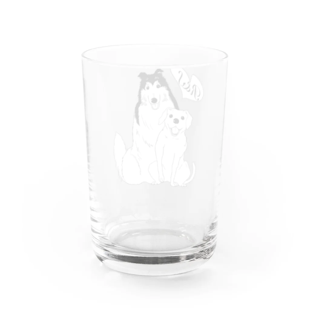 R&S  DOGのR&S dog  Water Glass :back