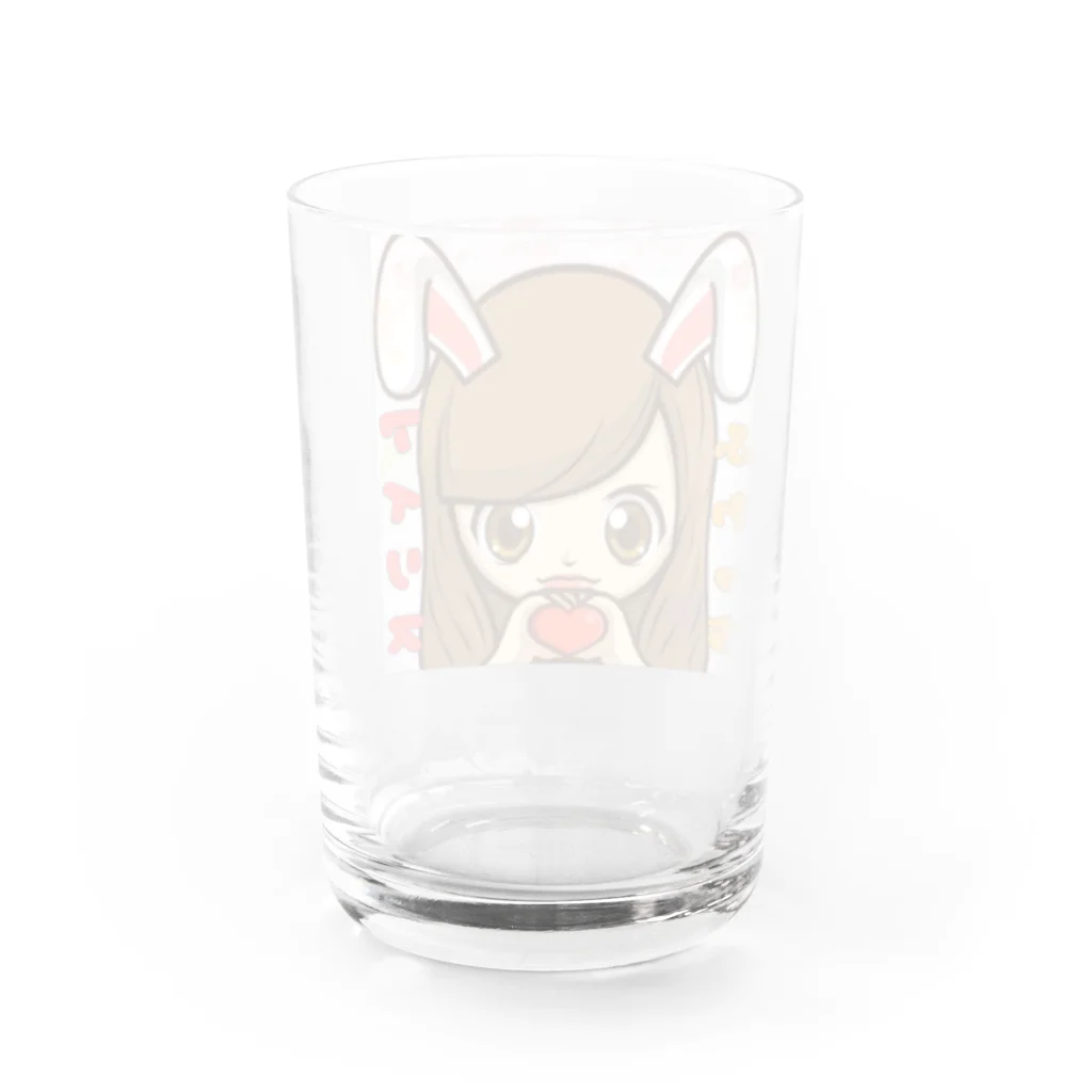 アイリスまにあ(shop名考え中🤔w)の①アイリス白バニー Water Glass :back