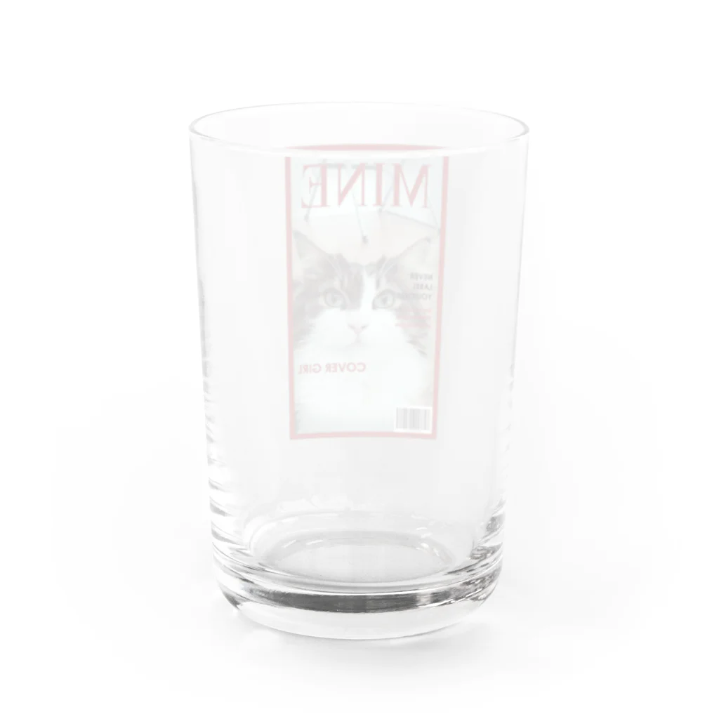 W moleのCover girl Water Glass :back