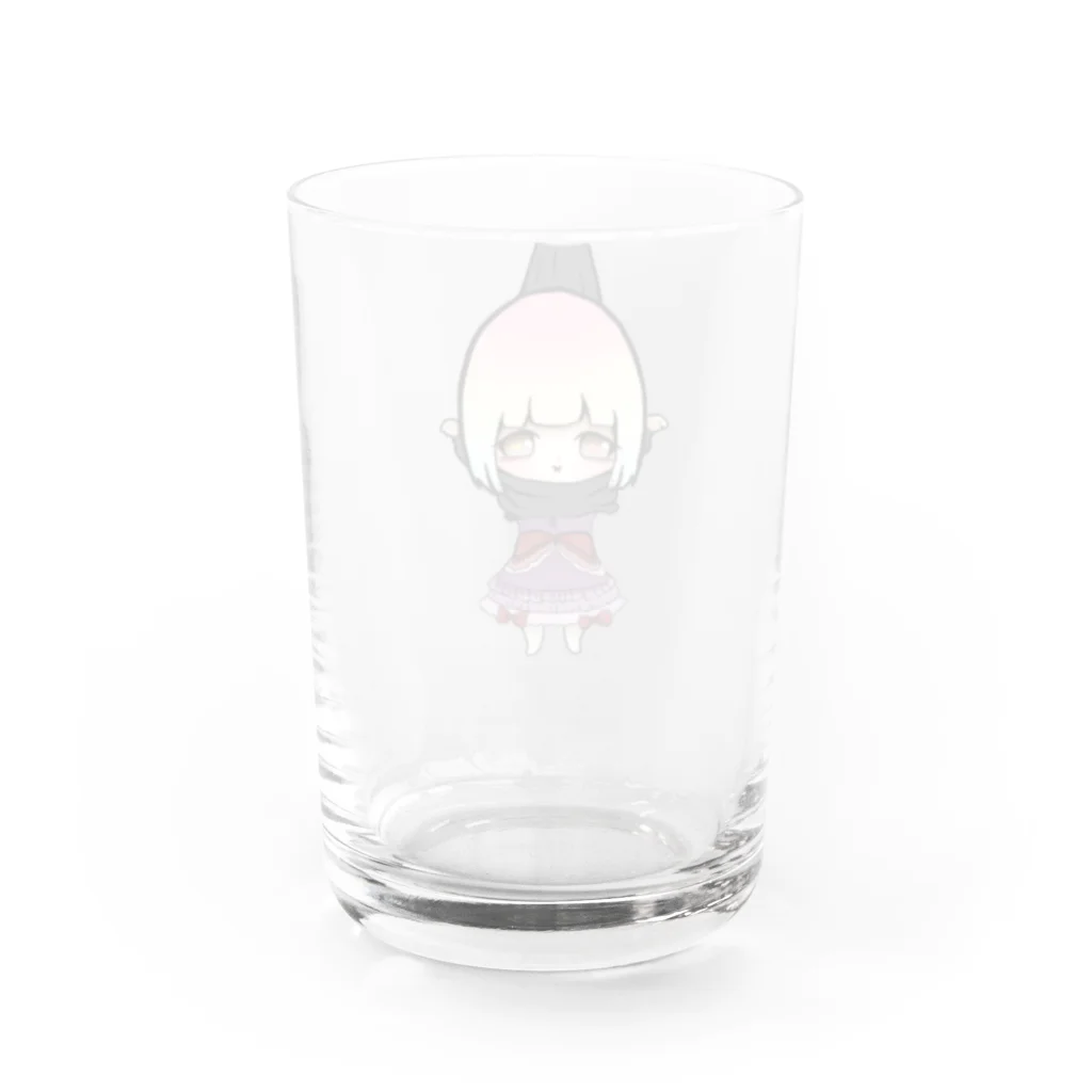 田中まり太屋の黒蜜みつこちゃん Water Glass :back