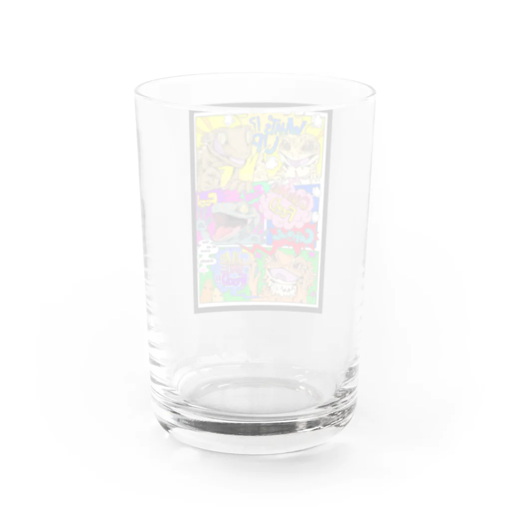 Aya@爬虫類グッズのWhat's up!? Water Glass :back