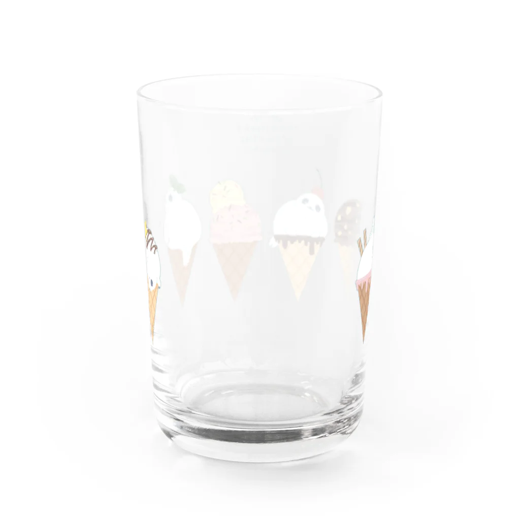 BARE FEET/猫田博人のアザラシアイス Water Glass :back