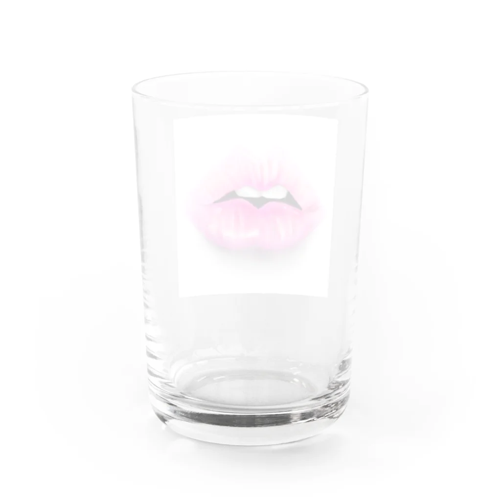 ニューヨークの唇 Water Glass :back