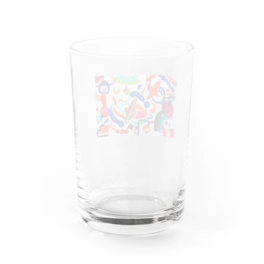 ニューヨークの絵 Water Glass :back