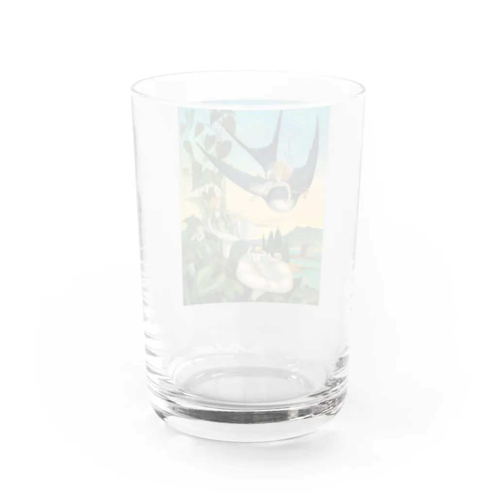 世界の絵画アートグッズのエレナー・ヴェア・ボイル 《おやゆび姫》 Water Glass :back