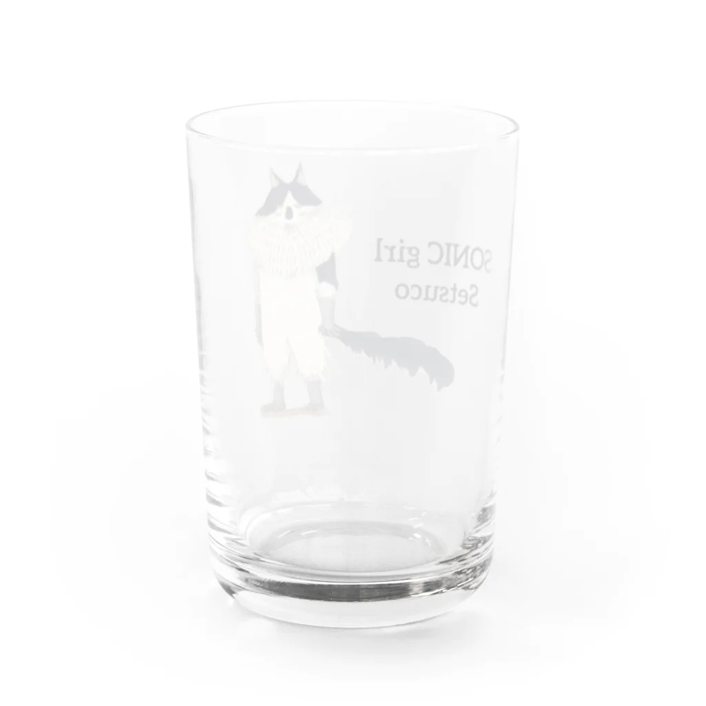 MichellemadeのSONIC girl SETSUCO Water Glass :back
