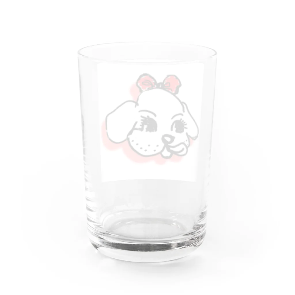 大槻モヨ子のおしゃれ⭐︎わんわん Water Glass :back