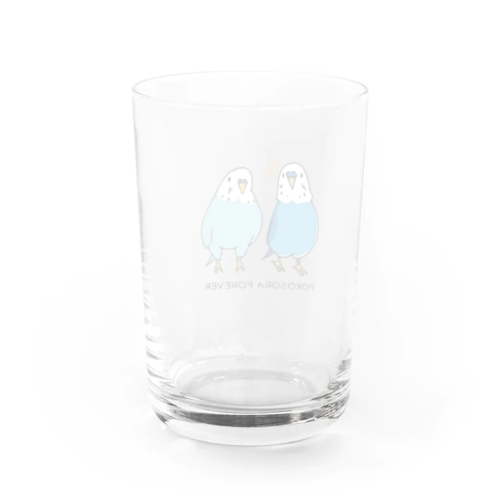 ポコそらグッズSHOPのポコそら２ショット Water Glass :back