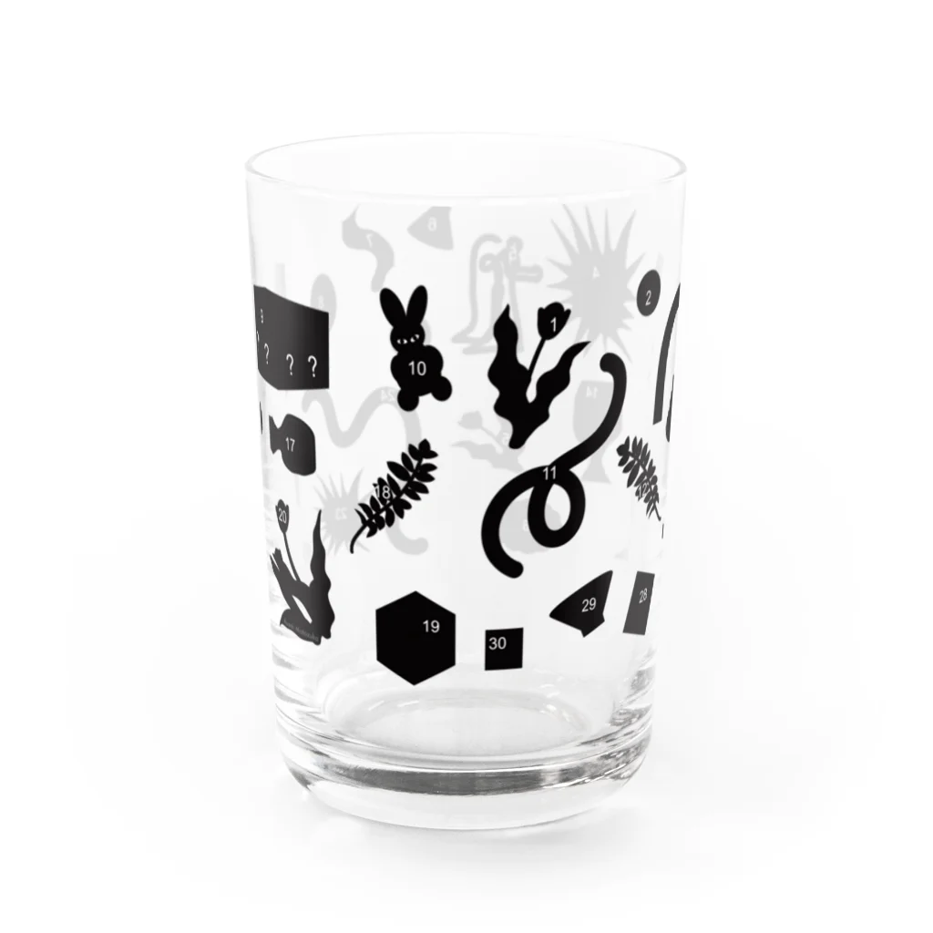 SHOP CMYKのCounting them C Water Glass :back