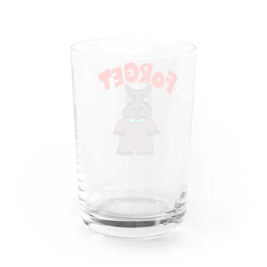 カオデカマルのかばくん Water Glass :back