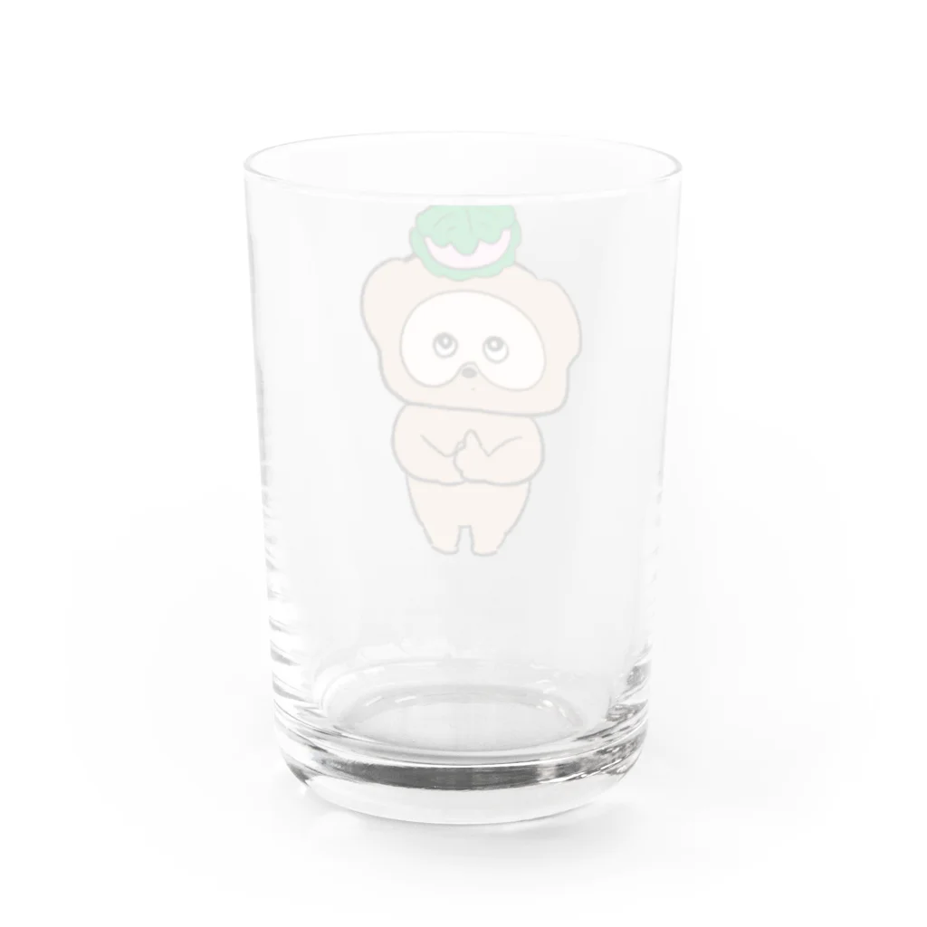 ぴんころの柏餅とたぬき Water Glass :back