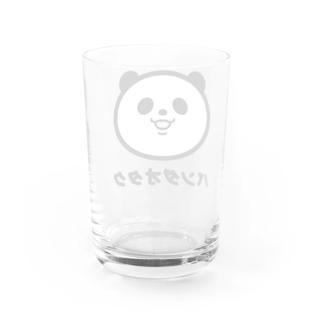 パンダオタクのパンダオタク Water Glass :back