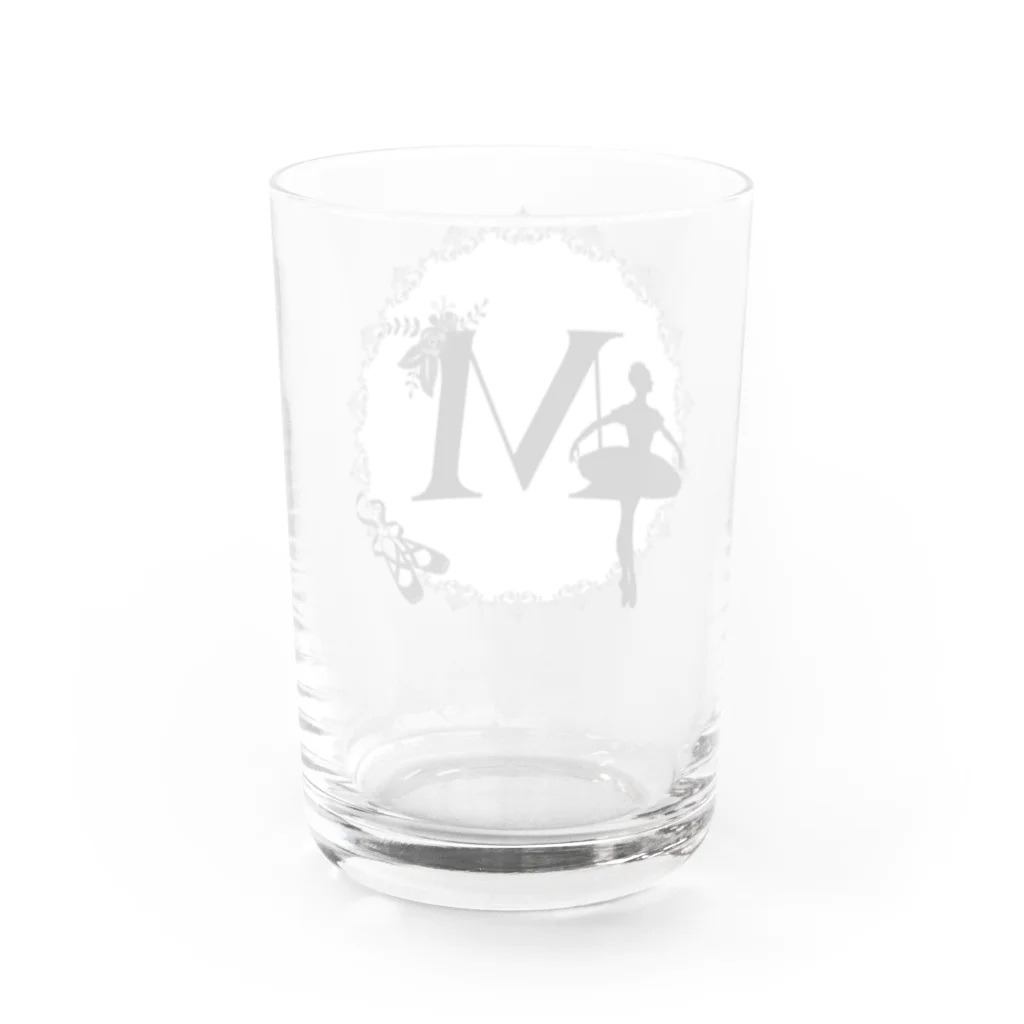 バレエシルエット ballet*pointe_pon*のバレエシルエット◆M-1/モノクロ◆ Water Glass :back