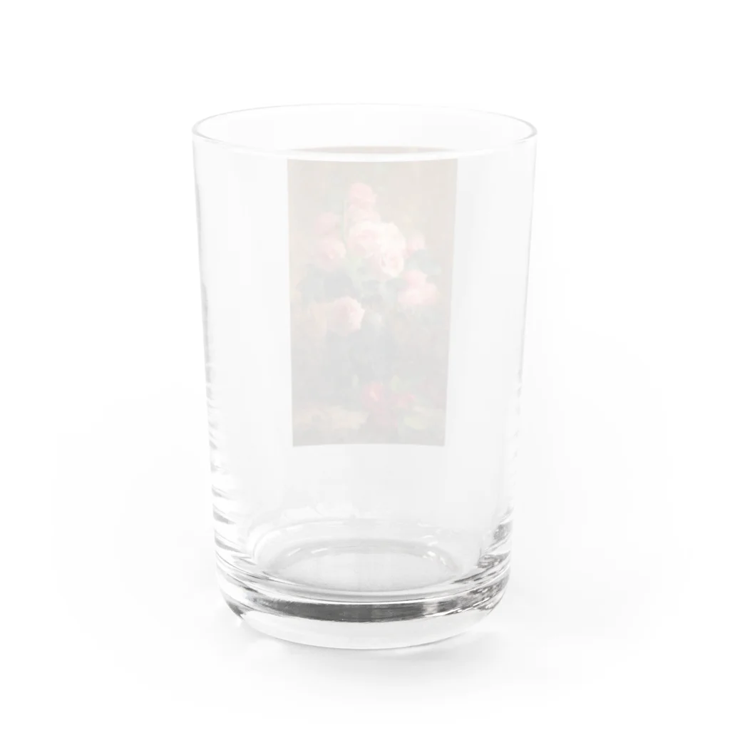 花名画アートグッズのフランス・モルテルマン《バラの静物》 Water Glass :back