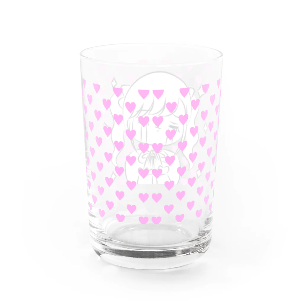 pino子 shopの推し大好きちゃん 推しに感謝 Water Glass :back