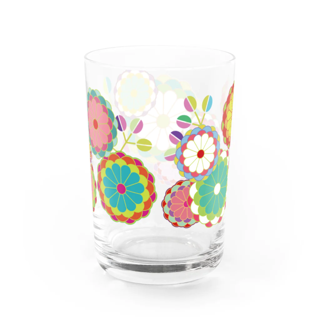 無孔笛の菊花 Water Glass :back