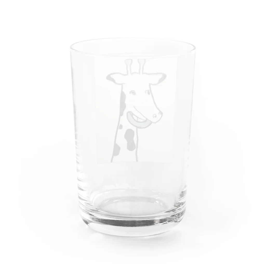 マキロン9shopのキリン君 Water Glass :back