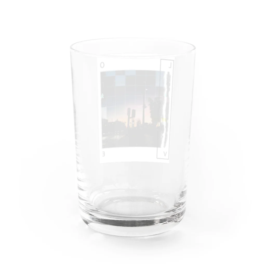 LOVE PEACEのLOVE Water Glass :back