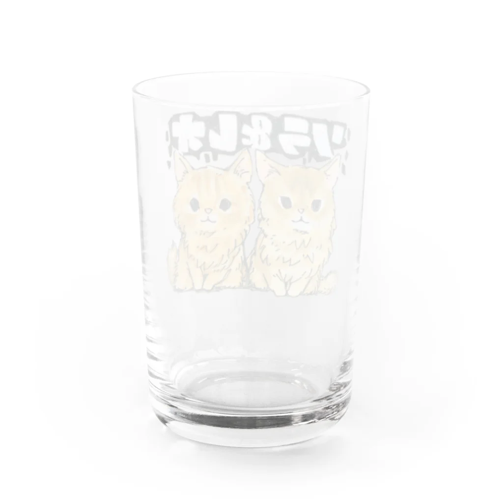 ICE BEANSのソラ&レオ Water Glass :back