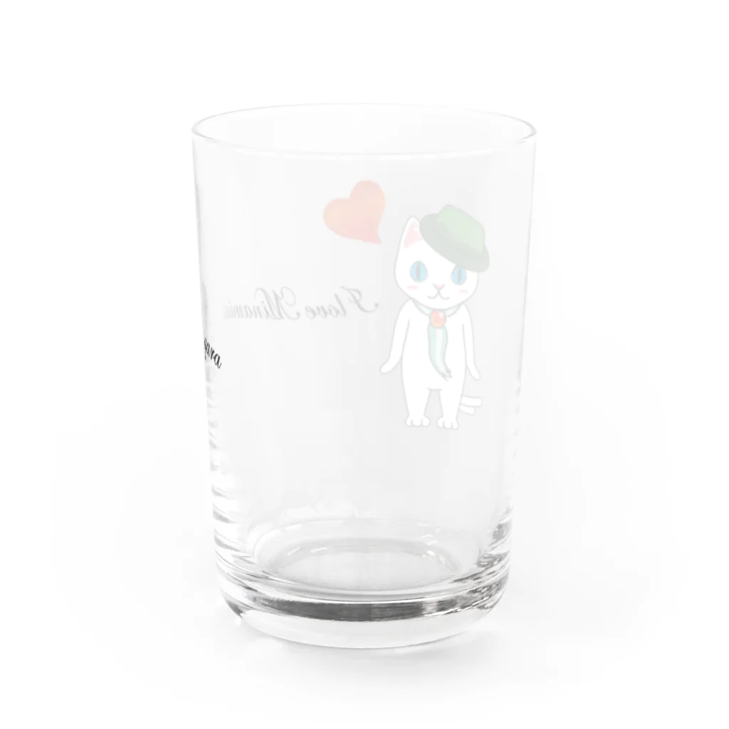 みなみん＆あしがーにゃのお店のフレンチみなみん Water Glass :back