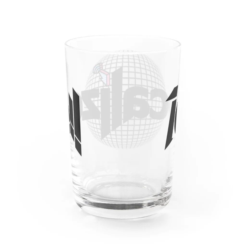 Localize!! Merchの10calize!! x blockfm Water Glass :back